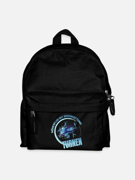Höhenflug mit Bodenhaftung - Turnen - Kinder Rucksack - Schwarz