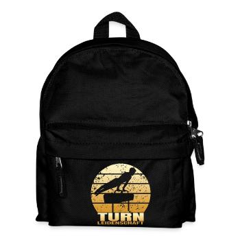 Turn Leidenschaft - Kinder Rucksack - Schwarz - Vorne