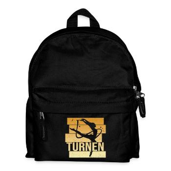 Turnen - Kinder Rucksack - Schwarz - Vorne