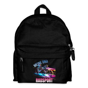 Meine DNA - Radsport - Kinder Rucksack - Schwarz - Vorne