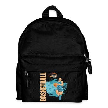 Basketball - Kinder Rucksack - Schwarz - Vorne