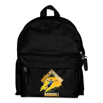 Adrenalin - Leidenschaft - Handball - Kinder Rucksack - Schwarz - Vorne