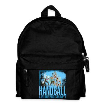Handball Leidenschaft - Kinder Rucksack - Schwarz - Vorne