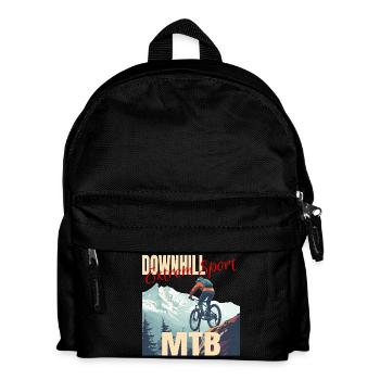 Downhill - Extrem Sport - Kinder Rucksack - Schwarz - Vorne