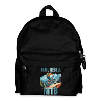 Mountainbike - Trail Rebell - Kinder Rucksack - Schwarz - Vorne