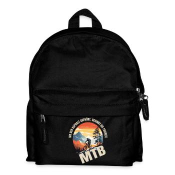 MTB: Wo der Asphalt aufhört, beginnt die Freiheit - Kinder Rucksack - Schwarz - Vorne