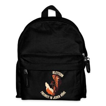 Freiheit in jeder Höhe - Kinder Rucksack - Schwarz - Vorne