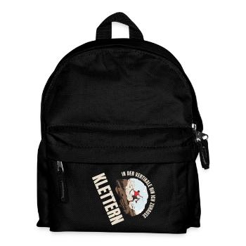 In der Vertikale bin ich Zuhause - Kinder Rucksack - Schwarz - Vorne