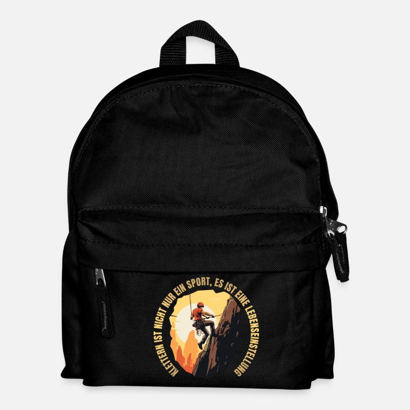 Klettern ist nicht nur ein Sport - Kinder Rucksack - Schwarz