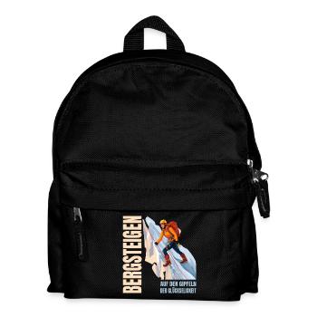 Auf den Gipfeld der Glückseligkeit - Kinder Rucksack - Schwarz - Vorne