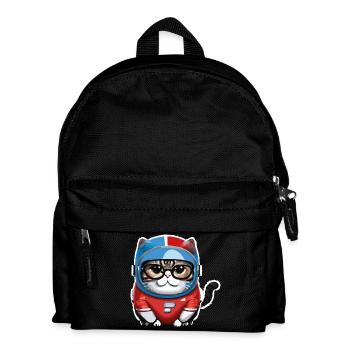 Katze Weltraum Space Cat Astronaut - Kids' Backpack - black - Front