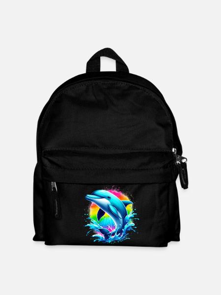 Delfin - Kinder Rucksack - Schwarz
