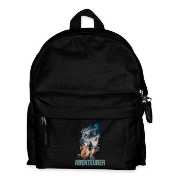 Abenteurer - Kinder Rucksack - Schwarz - Vorne