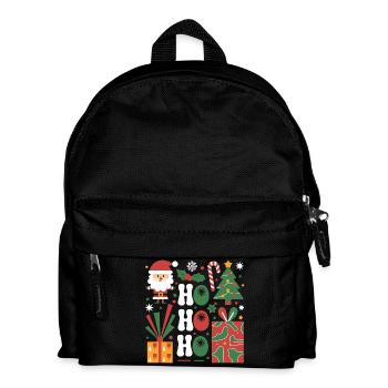 Ensemble d’icônes de Noël festif pour vêtements - Sac à dos Enfant - noir - Devant