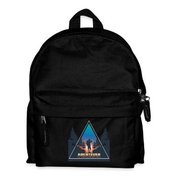 Abenteuer Auf den Spuren der Natur - Kinder Rucksack - Schwarz - Vorne