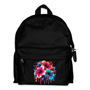 Hibiscus Flowers - Kids' Backpack - black - Front