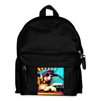 Dog - Kids' Backpack - black - Front
