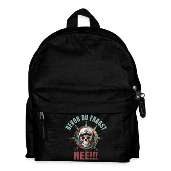 Bevor du fragst - Nee - Kinder Rucksack - Schwarz - Vorne