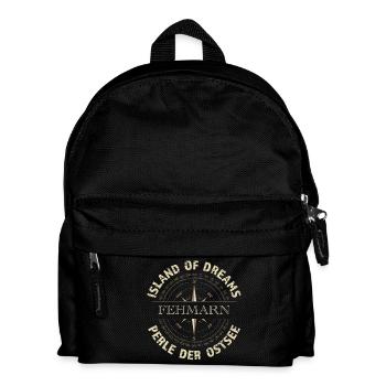 Island of Dreams - Fehmarn - Kinder Rucksack - Schwarz - Vorne