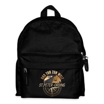 Das Tor zur Welt - St.Peter-Ording - Kinder Rucksack - Schwarz - Vorne