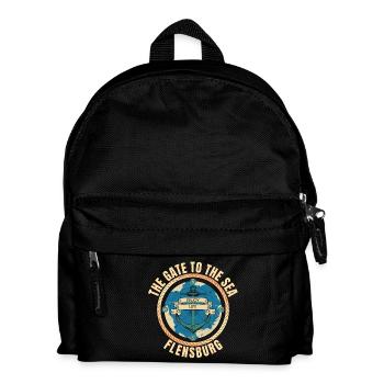 The Gate to the Sea - Flensburg - Kinder Rucksack - Schwarz - Vorne