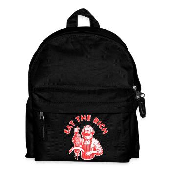 Eat the rich - Kids' Backpack - black - Front