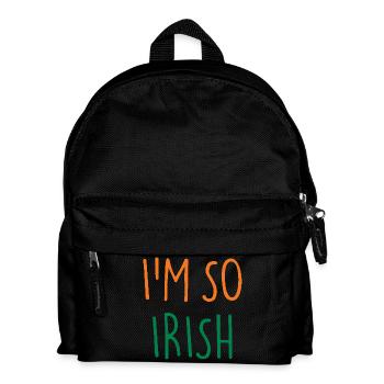 I'M SO IRISH Ireland Irland - Kinder Rucksack - Schwarz - Vorne