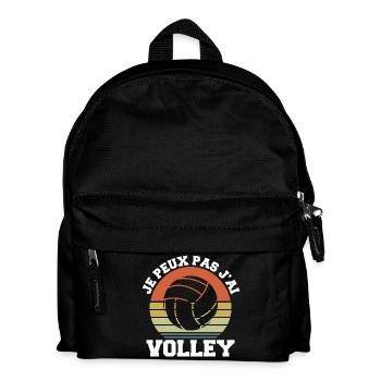 I Can't I Have Volley Humor Gift - Kids' Backpack - black - Front