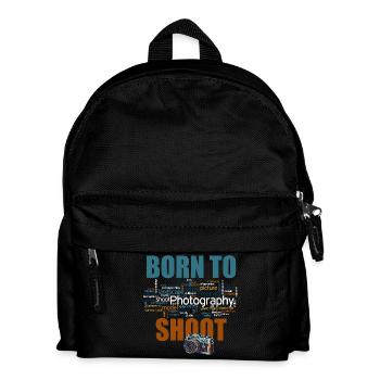 Born to shoot - Kinder Rucksack - Schwarz - Vorne