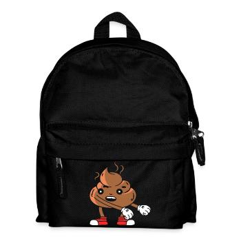 Funny poop pile dancing - Kids' Backpack - black - Front