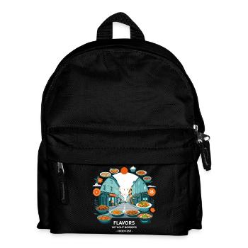 Street Food Festival - Kinder Rucksack - Schwarz - Vorne