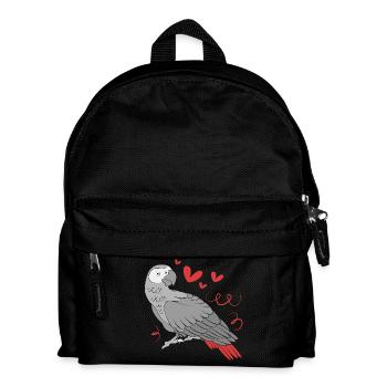 Parrot Grey - Kids' Backpack - black - Front