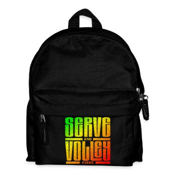 Tennis serve and volley vibes jamaica style - Kids' Backpack - black - Front