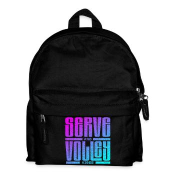 Tennis serve and volley style - Kids' Backpack - black - Front