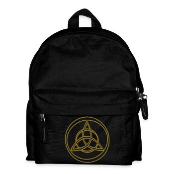 Triquetra noeud celtique Symbole d’art au trait 2 - Sac à dos Enfant - noir - Devant