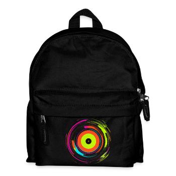Disque vinyle Retrowave - Sac à dos Enfant - noir - Devant