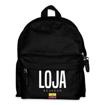 Loja Ecuador Ecuadorianer - Kinder Rucksack - Schwarz - Vorne
