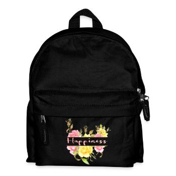 Happiness - Kinder Rucksack - Schwarz - Vorne