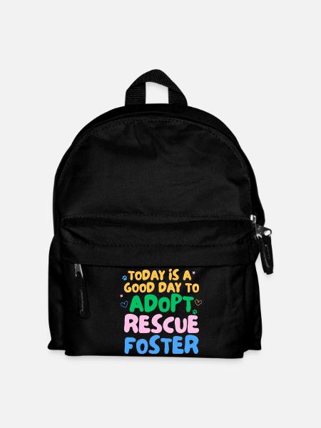 ADOPT DON'T SHOP - Kids' Backpack - black