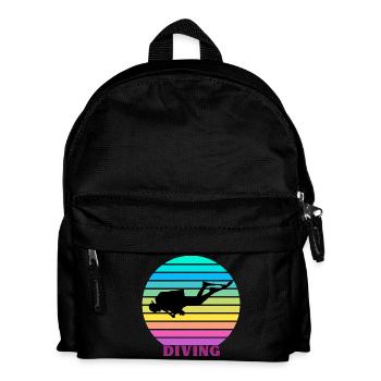 Diving Retro - Kids' Backpack - black - Front