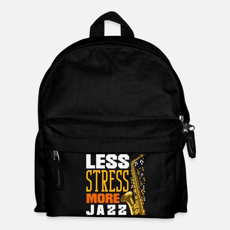 Saxofon - Kinder Rucksack - Schwarz