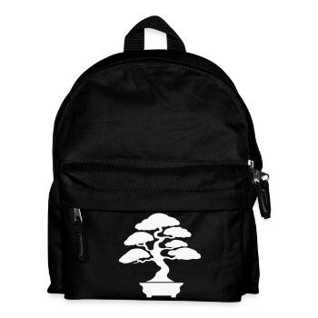 Zen Bonsai Silhouette - Kids' Backpack - black - Front