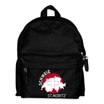 St. Moritz - Kinder Rucksack - Schwarz - Vorne