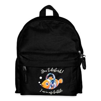 Nicht stören! Ich bin in meiner Blase - Kinder Rucksack - Schwarz - Vorne