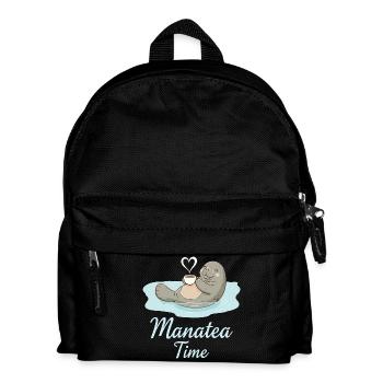 Seekuh Meerestier Ozean liebt Tee - Kinder Rucksack - Schwarz - Vorne