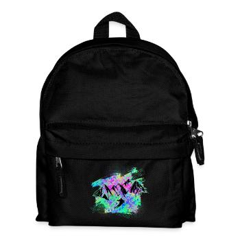 skifahren - Kinder Rucksack - Schwarz - Vorne