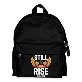 Still I Rise Isaiah 40 31 Wings Sun - Kids' Backpack - black - Front