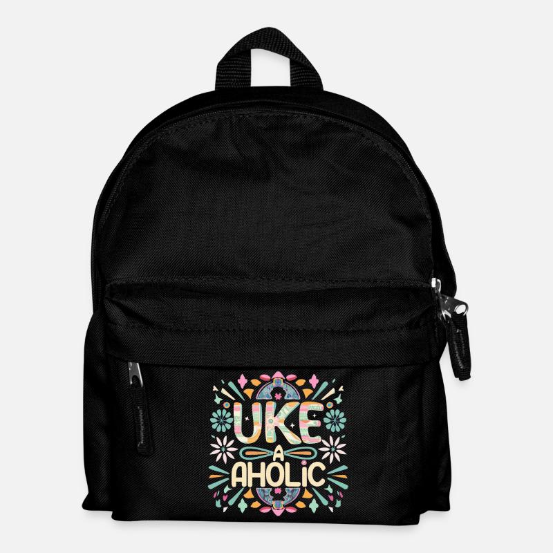 Uke-aholic - Kids' Backpack - black