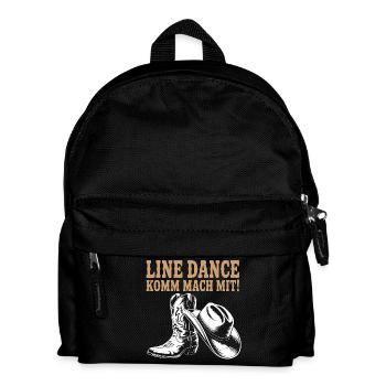 Danse en ligne Venez nous rejoindre ! Bottes western au chapeau de cowboy - Sac à dos Enfant - noir - Devant