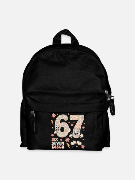 Drôle de boule disco Retro Party Cadeau Six Seven - Sac à dos Enfant - noir